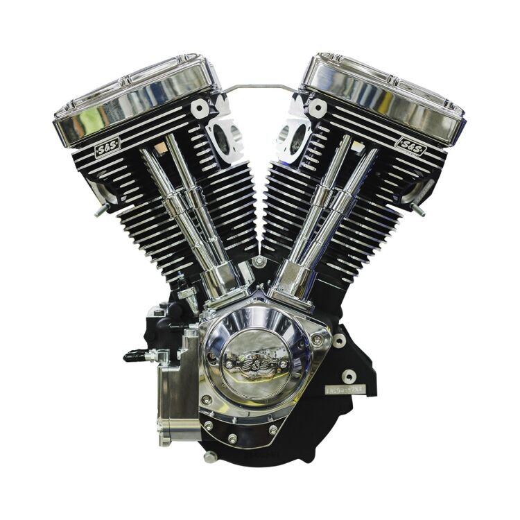 eng1-1 S&S Cycle V124 Long Block Engine | Performance Harley Davidson Engine Upgrade (Evo Big Twin 1984–2000) - Image 1