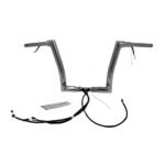 Fat Baggers Inc. 1 1/2″ Wired Flat Top Handlebar Kit For Harley - Image 2
