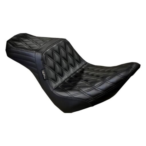 seat7-510x510 Le Pera TailWhip Double Diamond Stitch 2-Up Seat For Harley - Image 1